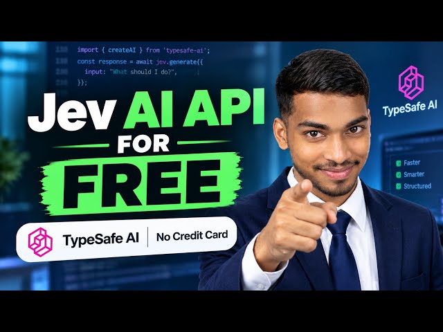 Jev AI API key for FREE ! No Credit Card
