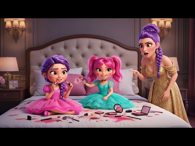 Twin Baby Rumi & Mira's Makeup Surprise! 😍💄 | Funny Family Animation Story