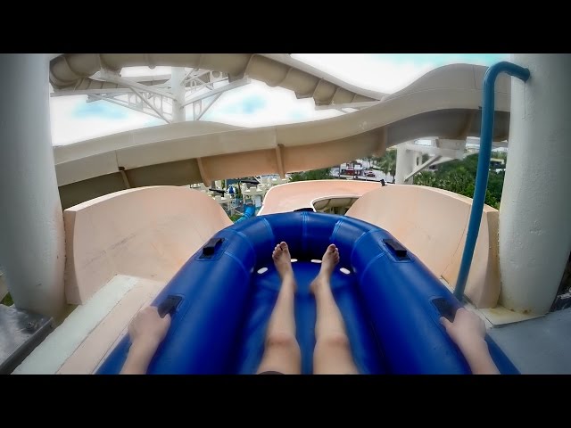 Wet 'n Wild Orlando - The Flyer (Rubber Boat Slide) Onride POV