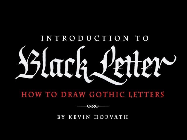 How to Draw Gothic Letters - Calligraphy Tutorial - Intro to Blackletter 1