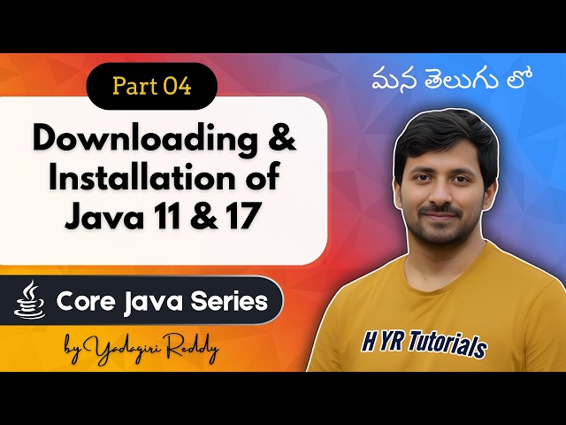 #4 Downloading and Installation of Java 11 and 17 in Telugu | Set Environment Variables | Core Java