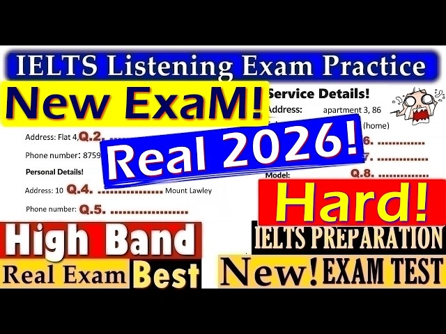 IELTS LISTENING PRACTICE TEST 2026 WITH ANSWERS | 20.09.2026
