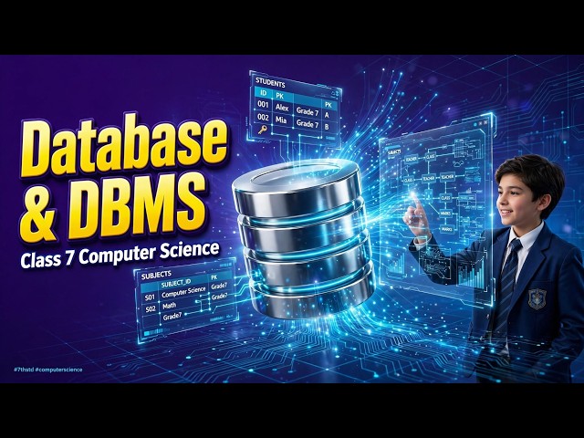 Database and DBMS Introduction | Class 7 Computer Science #7thstd #computerscience