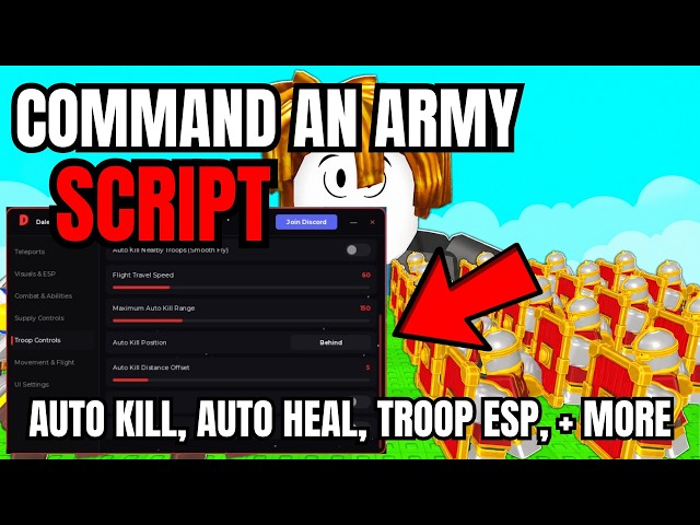 [ NEW ] Roblox Command An Army Script | Auto Kill, Troop ESP, Hitbox Expander, Auto Attack, + More