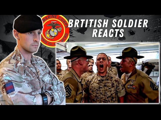 US Marine Corps Bootcamp Parris Island (British Army Instructor Reacts)