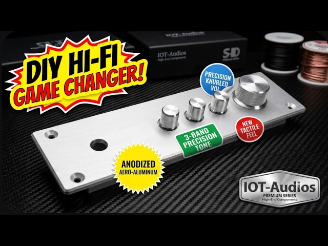 IOT-Audios Premium Amplifier Front Panel! 🔥 Anodized Aluminum & Chrome Knobs Ka Jalwa!