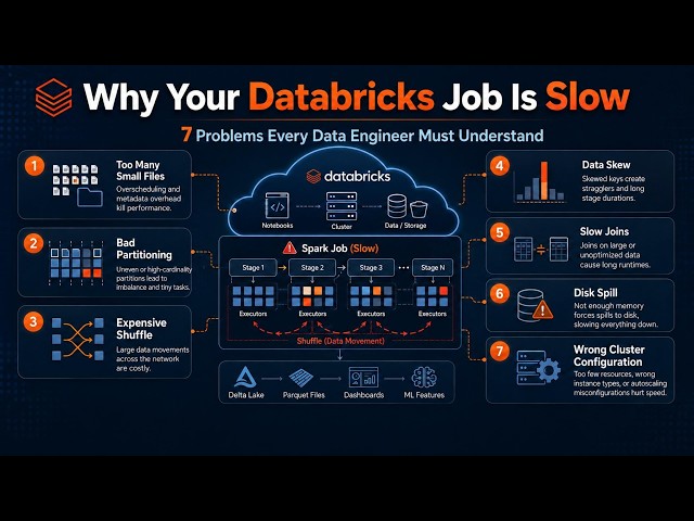 Why Your Databricks Job Is Slow: 7 Problems Every Data Engineer Must Understand