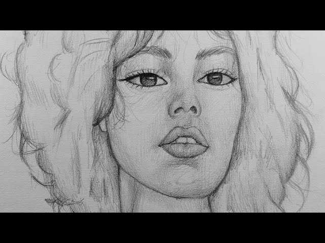 Easy Girl Face Drawing Guide | Using the Loomis Method