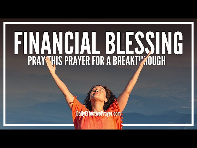 Prayer For Financial Blessing | Miracle Prayers For Immediate Financial Blessings