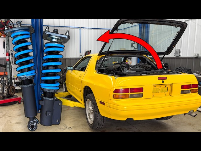 The RX7 Gets Coilovers