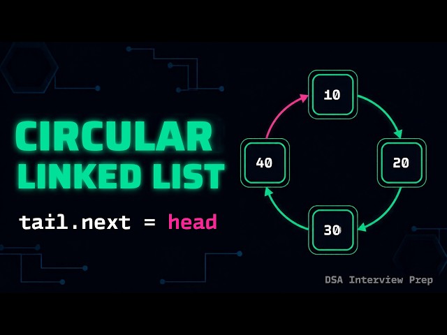Data Structures for Interview Preparation | Circular Linked List Explained