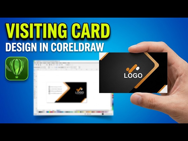 Business card design in coreldraw | how to create a beautiful visiting card in easy way he