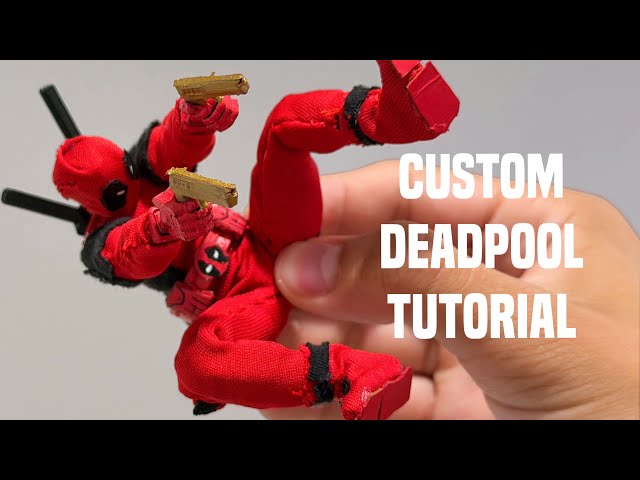 HOW TO MAKE MY CUSTOM DEADPOOL | TUTORIAL #actionfigures #viral 