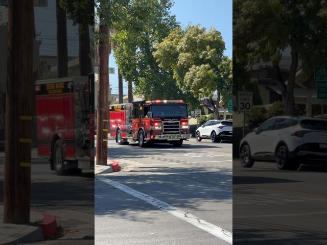 Sierra Madre Fire Department E41 responding to a medical call ￼