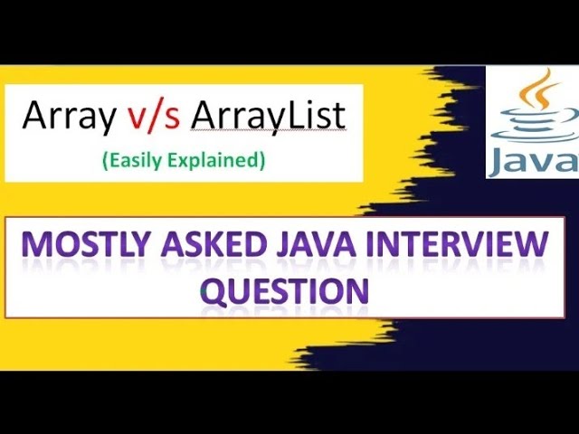 Difference between array and arraylist in java|java interview questions answers|collection framework