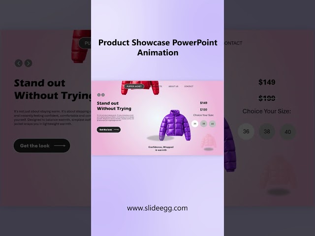 Product Showcase PowerPoint Animation  Professional Product Presentation Design