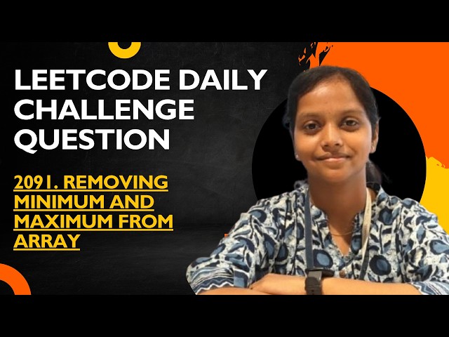 Minimum Deletions to Remove Min and Max | LeetCode 2091 | O(n) O(1) Java