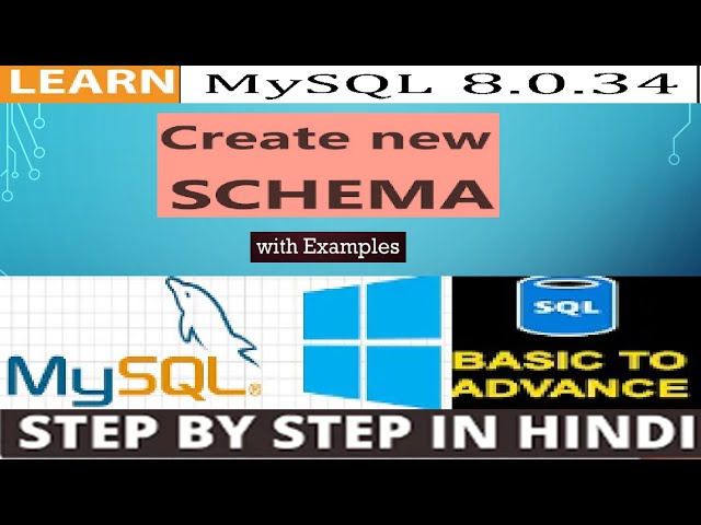 How to Create a New Schema in Latest MySQL Workbench || Easy steps