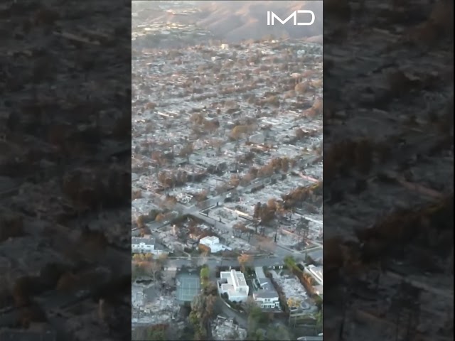 California Fires:  Helicopter Footage of the Devastation