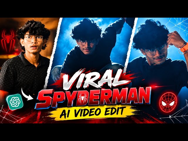 Trending🔥 Spiderman Ai Video Editing Tutorial | Spiderman😍 Ai Video Editing Prompt Tutorial |