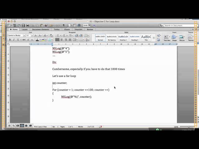 Objective C Tutorials   33   For Statement