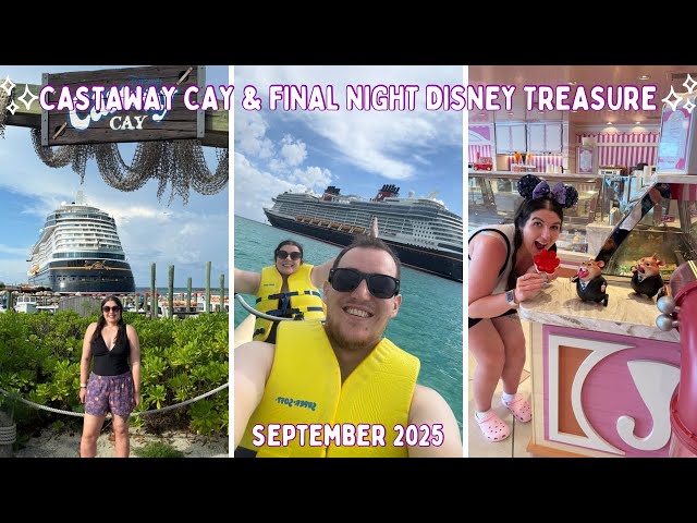 Castaway Cay on Disney Treasure! Chiliboat Excursion & Serenity Bay | Jumbeaux Sweets | DAY15 SEP25