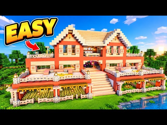 Minecraft How to Build ultimate cherry blossom survival Base Tutorial 