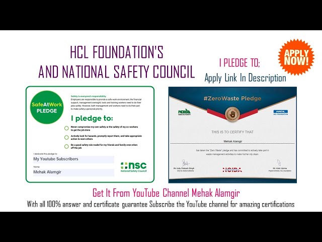 HCL Foundation  | National Safety Counseling Certificate
