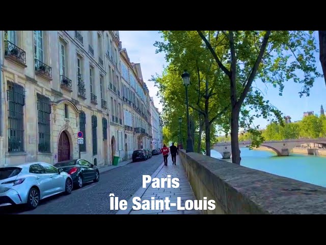 Paris city walks   Île Saint-Louis   Paris,France 4K