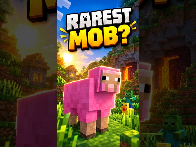 Who is Rarest Mob In Minecraft 💀