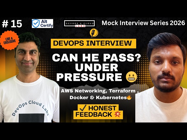 Real DevOps Interview Breakdown🔥| CAN HE PASS? 😳 | AWS  , K8s, Git, Terraform + Feedback #devops #15