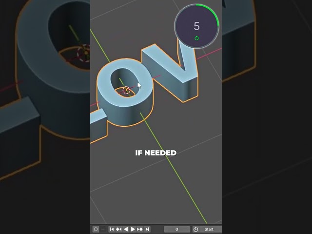 Blender Tip: How to Create 3D Text ✍️✨ #blender3d #tutorial #blender #3dmodeling #3dart #3dartist