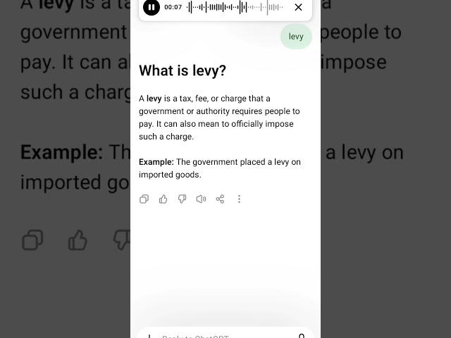 What is levy?