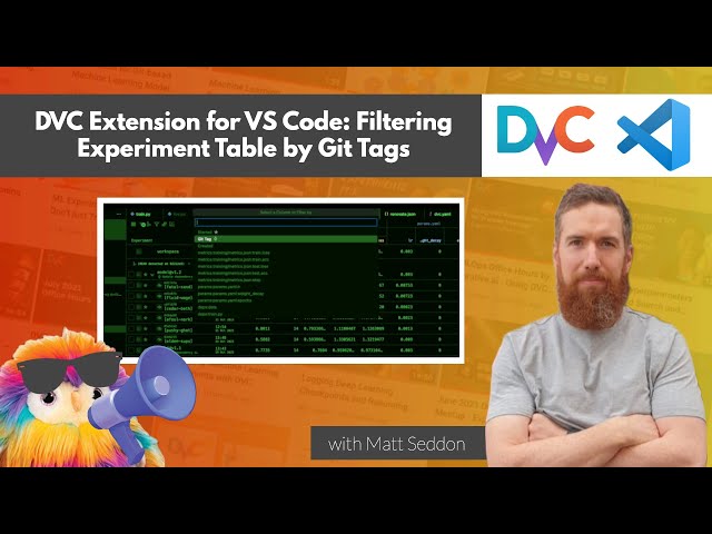 DVC Extension for VS Code Product Update: How to Filter Experiments by Git Tags