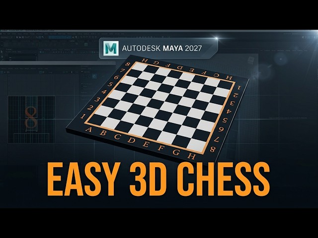 Основы 3D: моделируем шахматную доску в Maya