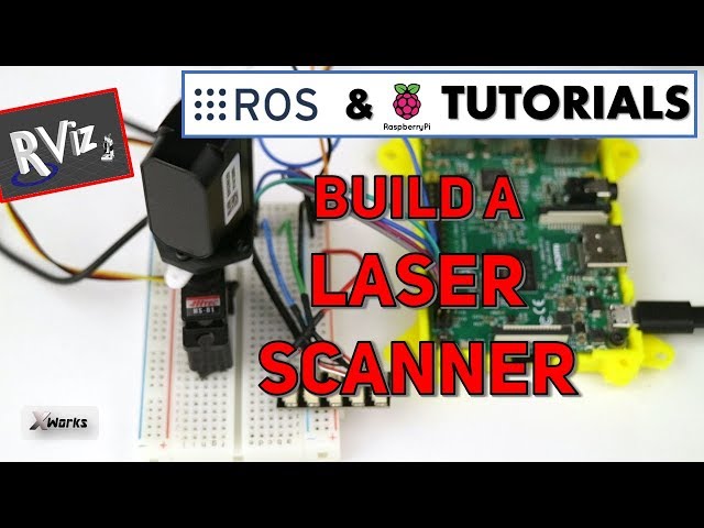 DIY Laser Scanner with TfMini and Raspberry Pi | ROS Tutorial for beginners #7
