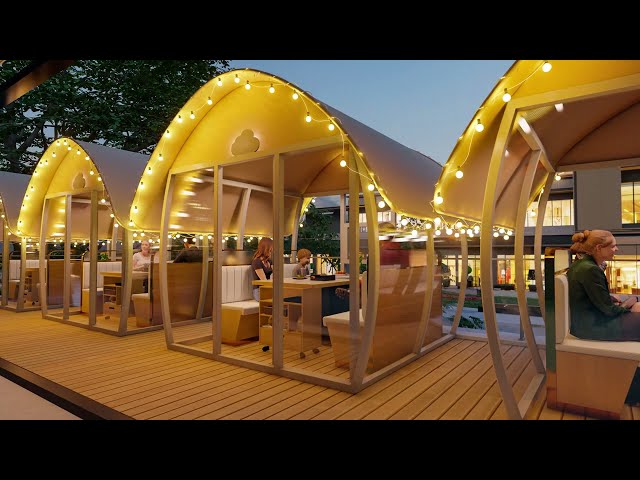 New Design Restaurant Dome House - Skycamp
