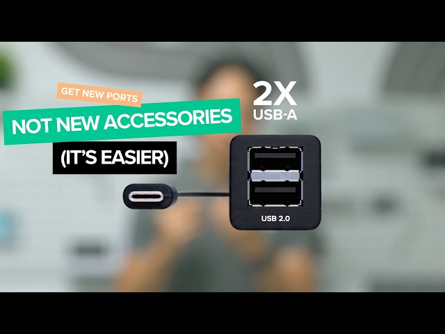 Turn 1 USB-C Port Into 2 USB-A Ports: Stop Buying New Accessories!