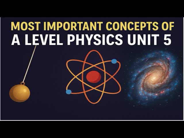 A Level edexcel IAL Physics Unit 5 Revision: Most Complex Concepts
