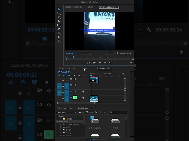 remove Camera Jitter in premiere pro #premiere #edit #jitter