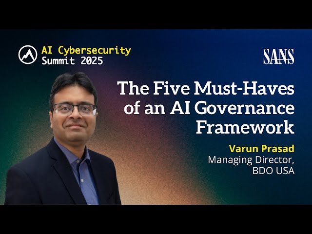 The Five Must-Haves of an AI Governance Framework