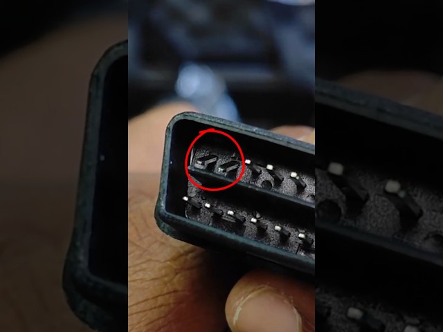 Always check diagnostic cable pins before you plug in