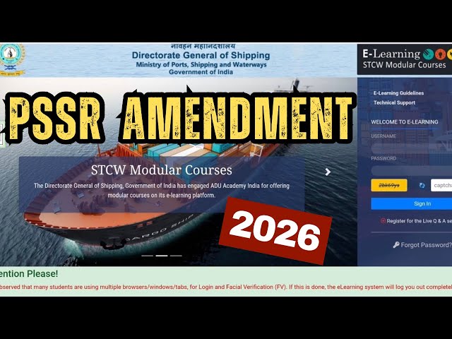 PSSR Amendment 2026 Course || Pssr amendment e learning 