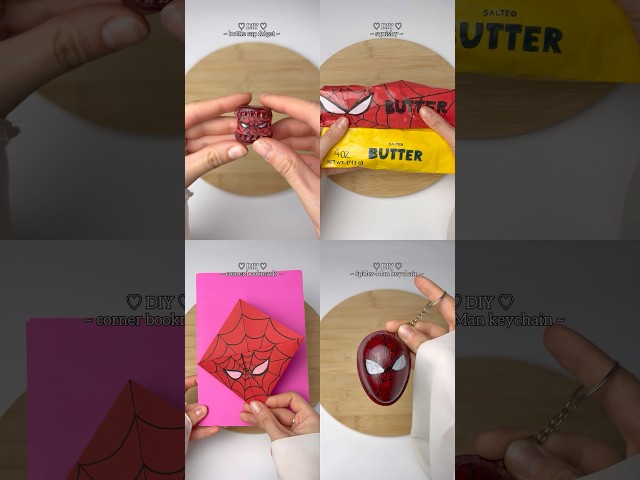 Viral Spider-Man DIY Compilation You Need To Try! Bottle Cap Fidget, Squishy, Keychain, Bookmark