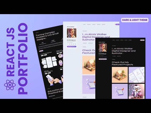 Let's Build Responsive Personal Portfolio in React JS | React JS Projects for Students