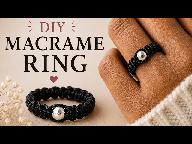 This Macramé Ring Takes Just Minutes to Make! 💍