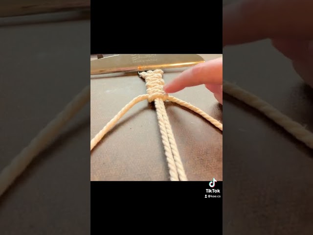 Macrame Keychain Simple Quick How To
