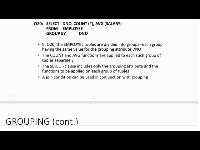 DBMS Complex queries 2