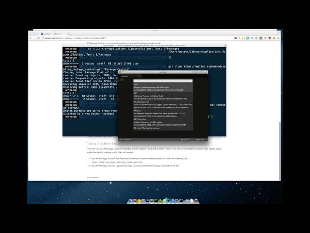 Migrating from Sublime Text 2 to Sublime Text 3