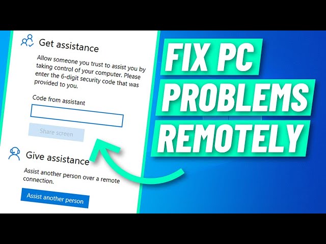 Fix Windows 10 problems remotely with Quick Assist. No need for TeamViewer!